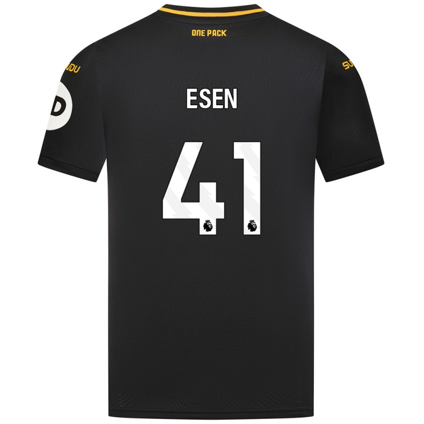 Gyermek Josh Esen #41 Fekete Idegenbeli Jersey 2024/25 Mez Póló Ing