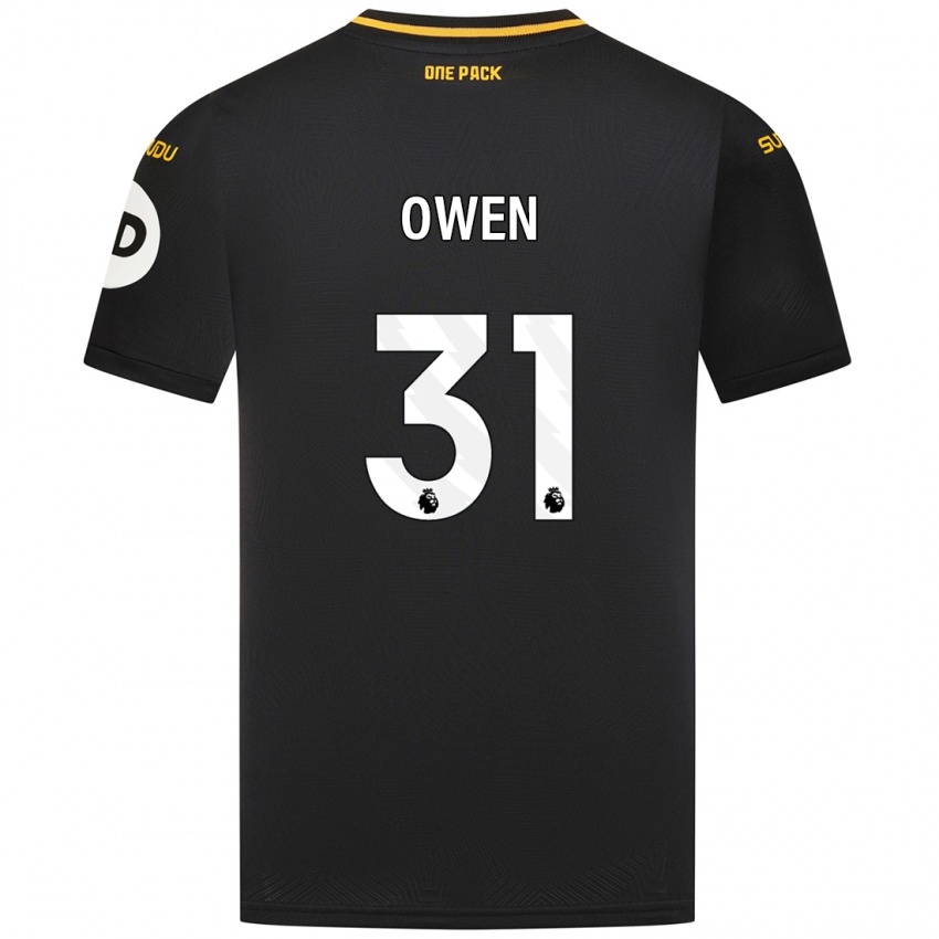 Gyermek Skye Owen #31 Fekete Idegenbeli Jersey 2024/25 Mez Póló Ing