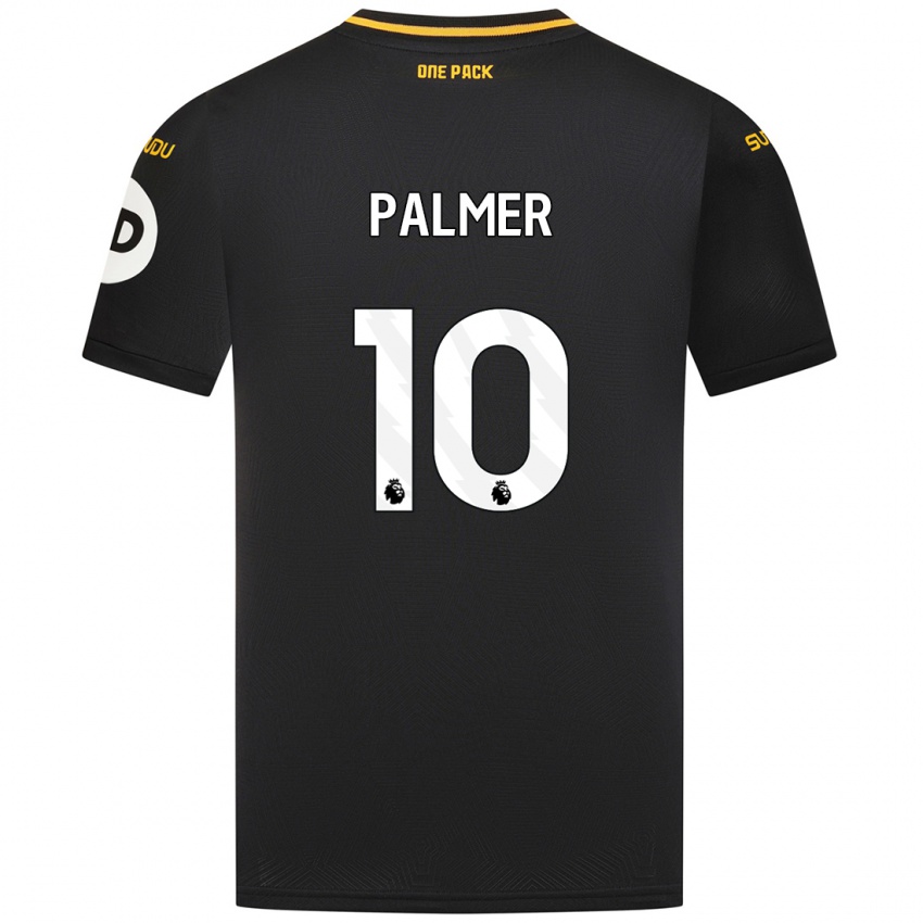 Gyermek Jamila Palmer #10 Fekete Idegenbeli Jersey 2024/25 Mez Póló Ing