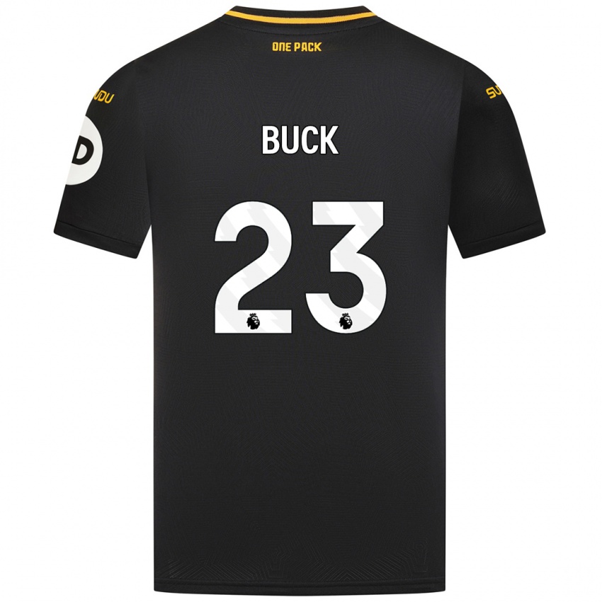 Gyermek Alex Buck #23 Fekete Idegenbeli Jersey 2024/25 Mez Póló Ing