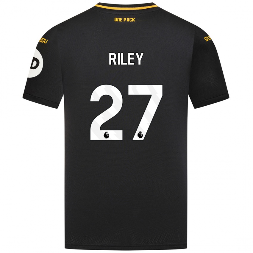 Gyermek Lauren Riley #27 Fekete Idegenbeli Jersey 2024/25 Mez Póló Ing