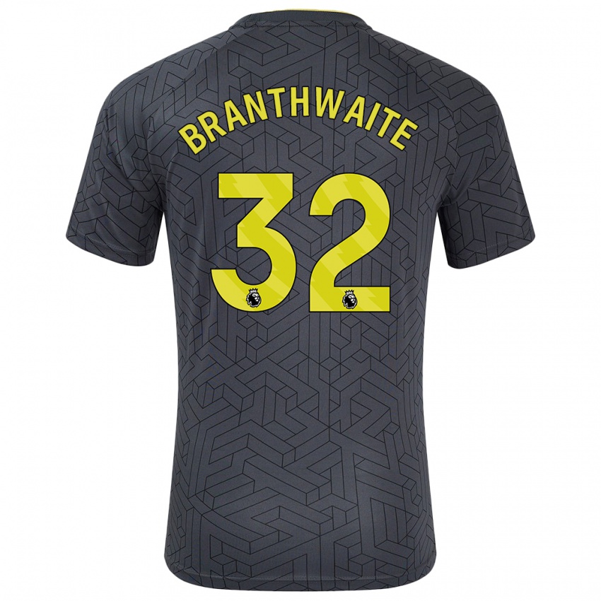 Gyermek Jarrad Branthwaite #32 Fekete Sárga Idegenbeli Jersey 2024/25 Mez Póló Ing