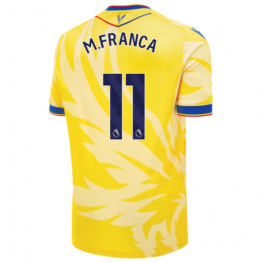 Gyermek Matheus França #11 Sárga Idegenbeli Jersey 2024/25 Mez Póló Ing