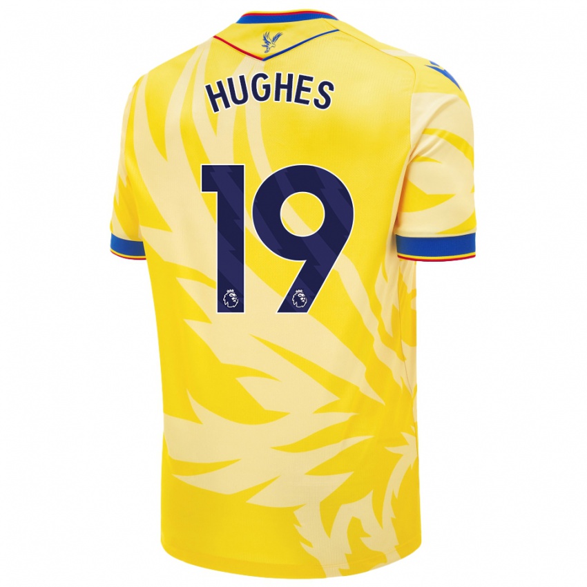 Gyermek Will Hughes #19 Sárga Idegenbeli Jersey 2024/25 Mez Póló Ing