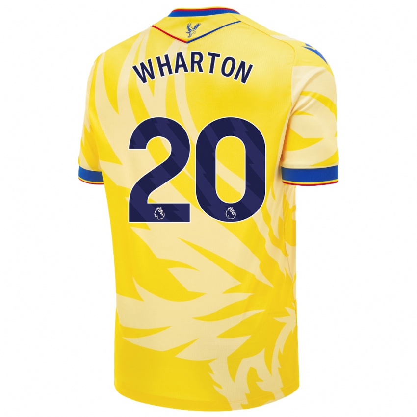 Gyermek Adam Wharton #20 Sárga Idegenbeli Jersey 2024/25 Mez Póló Ing