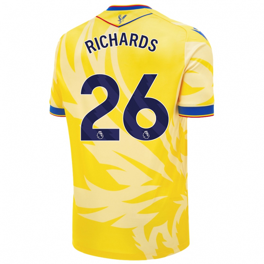 Gyermek Chris Richards #26 Sárga Idegenbeli Jersey 2024/25 Mez Póló Ing