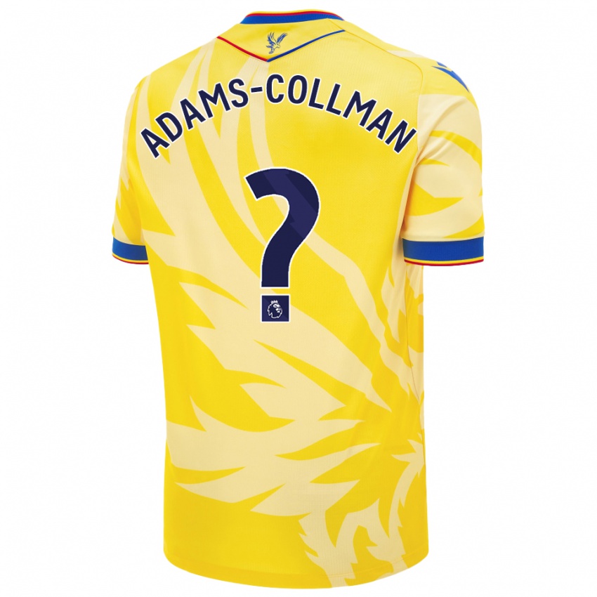 Gyermek Kai-Reece Adams-Collman #0 Sárga Idegenbeli Jersey 2024/25 Mez Póló Ing