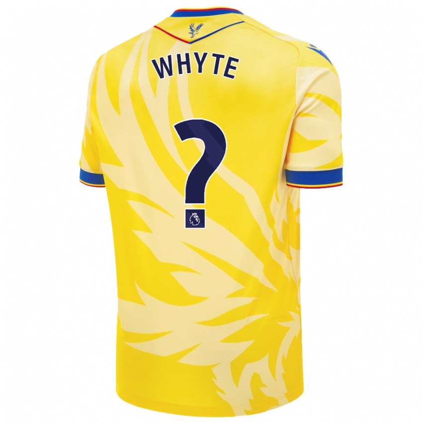 Gyermek Tyler Whyte #0 Sárga Idegenbeli Jersey 2024/25 Mez Póló Ing