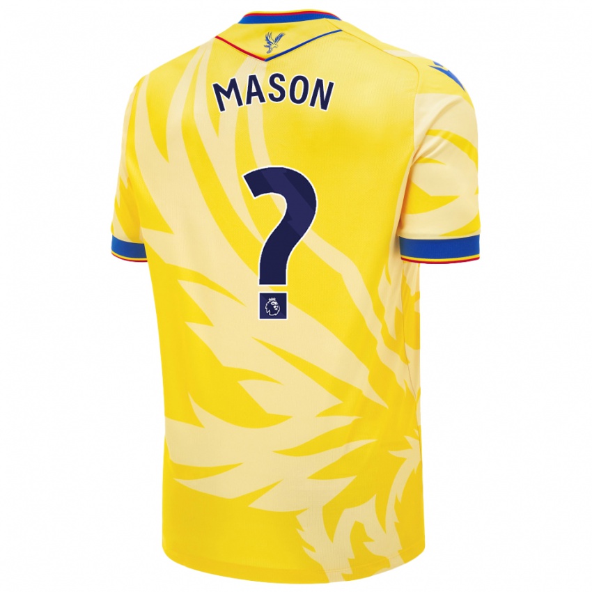 Gyermek Jack Mason #0 Sárga Idegenbeli Jersey 2024/25 Mez Póló Ing