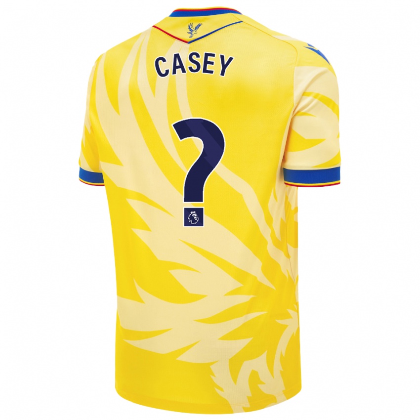 Gyermek Benjamin Casey #0 Sárga Idegenbeli Jersey 2024/25 Mez Póló Ing