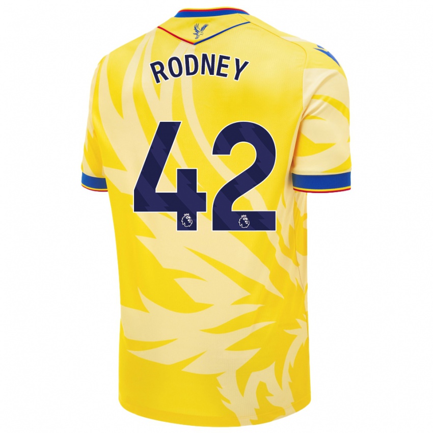 Gyermek Kaden Rodney #42 Sárga Idegenbeli Jersey 2024/25 Mez Póló Ing