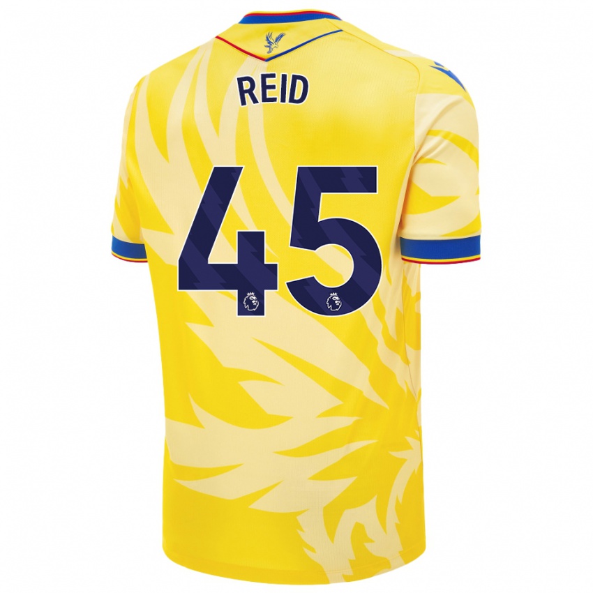 Gyermek Dylan Reid #45 Sárga Idegenbeli Jersey 2024/25 Mez Póló Ing