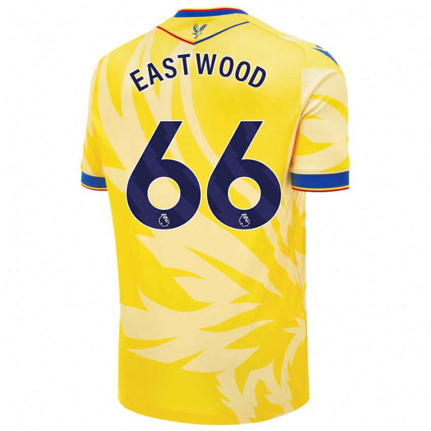 Gyermek Billy Eastwood #66 Sárga Idegenbeli Jersey 2024/25 Mez Póló Ing