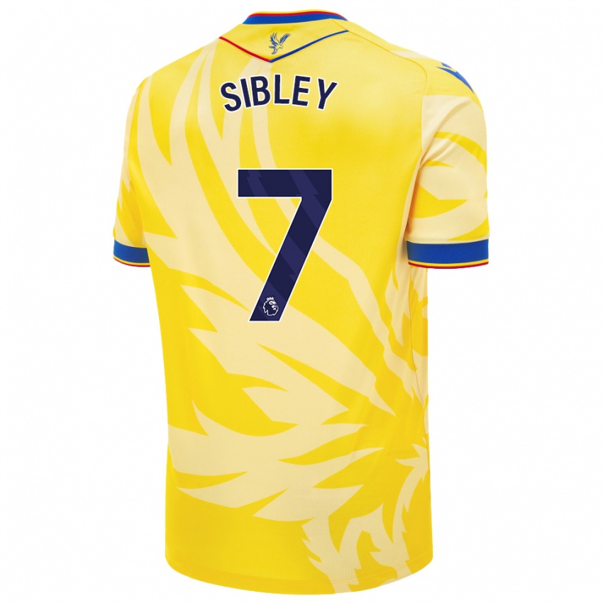 Gyermek Isabella Sibley #7 Sárga Idegenbeli Jersey 2024/25 Mez Póló Ing