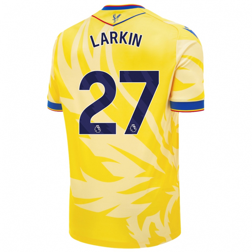 Gyermek Abbie Larkin #27 Sárga Idegenbeli Jersey 2024/25 Mez Póló Ing