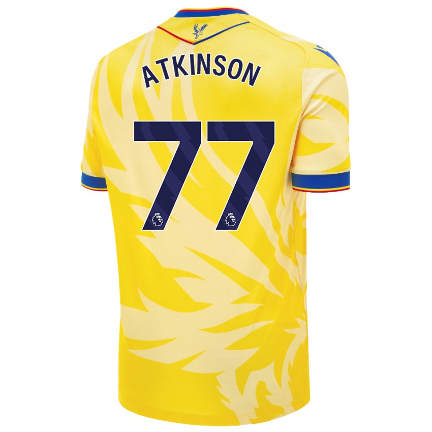 Gyermek Isibeal Atkinson #77 Sárga Idegenbeli Jersey 2024/25 Mez Póló Ing