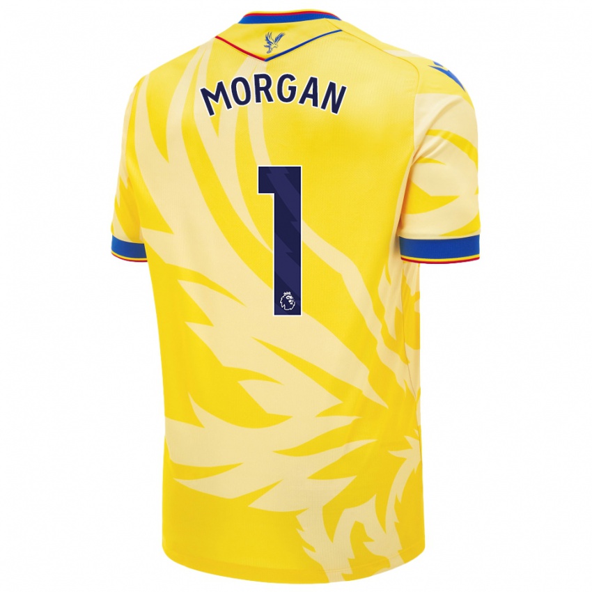 Gyermek Chloe Morgan #1 Sárga Idegenbeli Jersey 2024/25 Mez Póló Ing