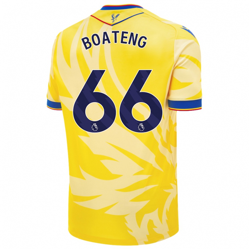 Gyermek David Boateng #66 Sárga Idegenbeli Jersey 2024/25 Mez Póló Ing