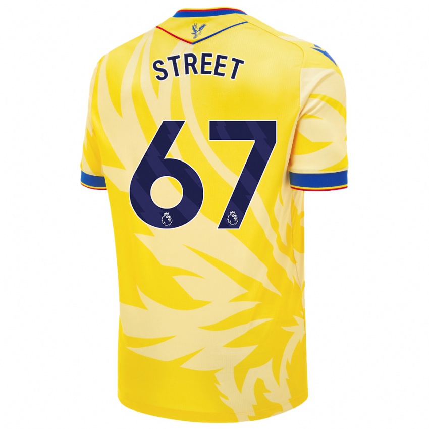 Gyermek Rob Street #67 Sárga Idegenbeli Jersey 2024/25 Mez Póló Ing