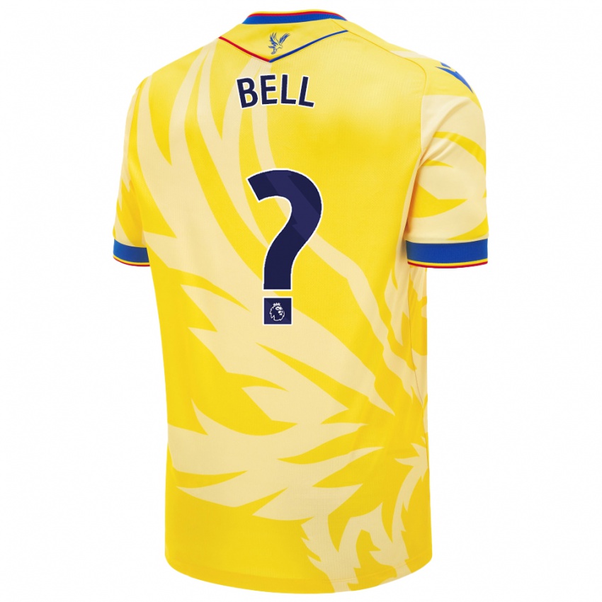 Gyermek Freddie Bell #0 Sárga Idegenbeli Jersey 2024/25 Mez Póló Ing