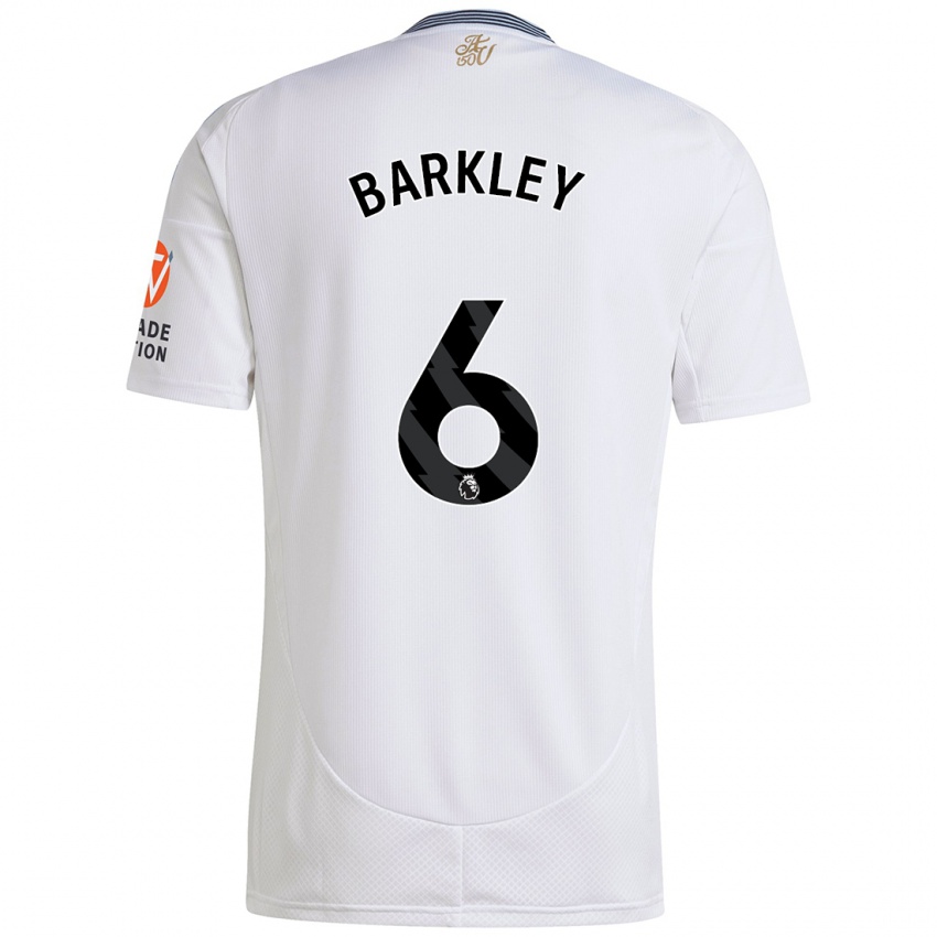 Gyermek Ross Barkley #6 Fehér Idegenbeli Jersey 2024/25 Mez Póló Ing