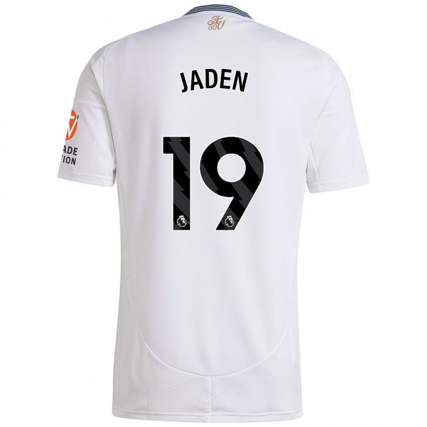 Gyermek Jaden Philogene #19 Fehér Idegenbeli Jersey 2024/25 Mez Póló Ing