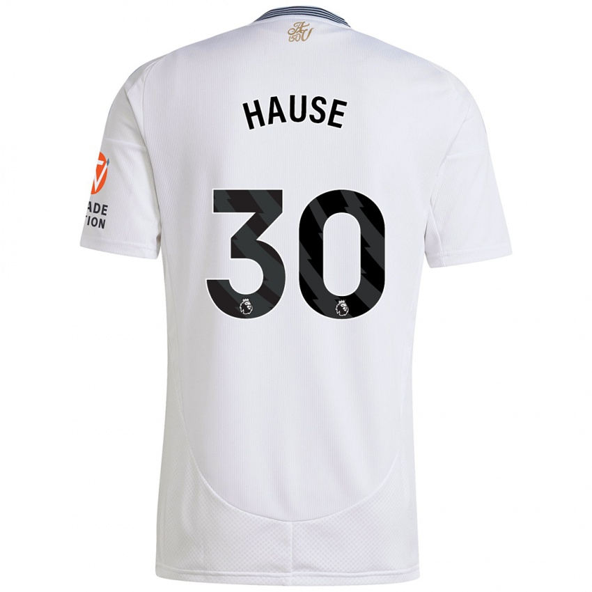 Gyermek Kortney Hause #30 Fehér Idegenbeli Jersey 2024/25 Mez Póló Ing