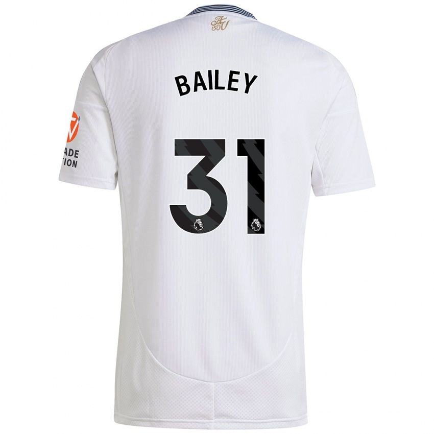 Gyermek Leon Bailey #31 Fehér Idegenbeli Jersey 2024/25 Mez Póló Ing