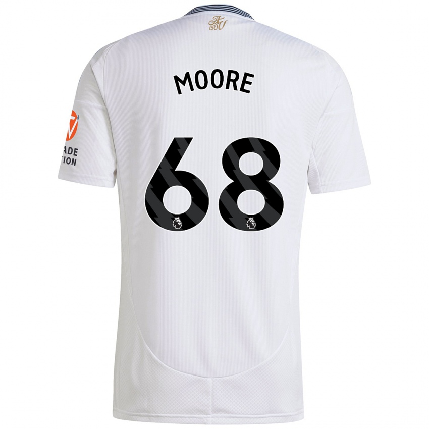 Gyermek Kobei Moore #68 Fehér Idegenbeli Jersey 2024/25 Mez Póló Ing