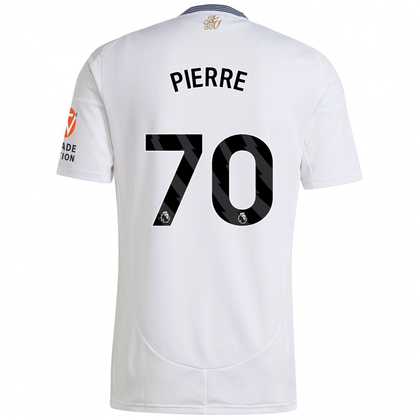 Gyermek Kyrie Pierre #70 Fehér Idegenbeli Jersey 2024/25 Mez Póló Ing