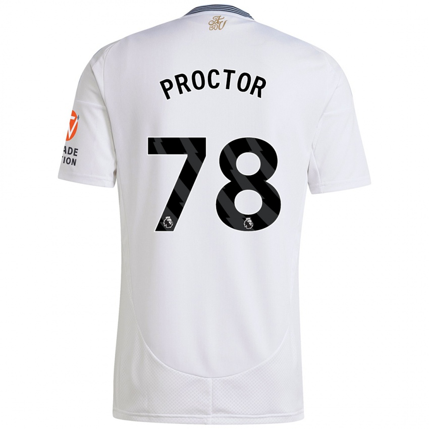 Gyermek Sam Proctor #78 Fehér Idegenbeli Jersey 2024/25 Mez Póló Ing