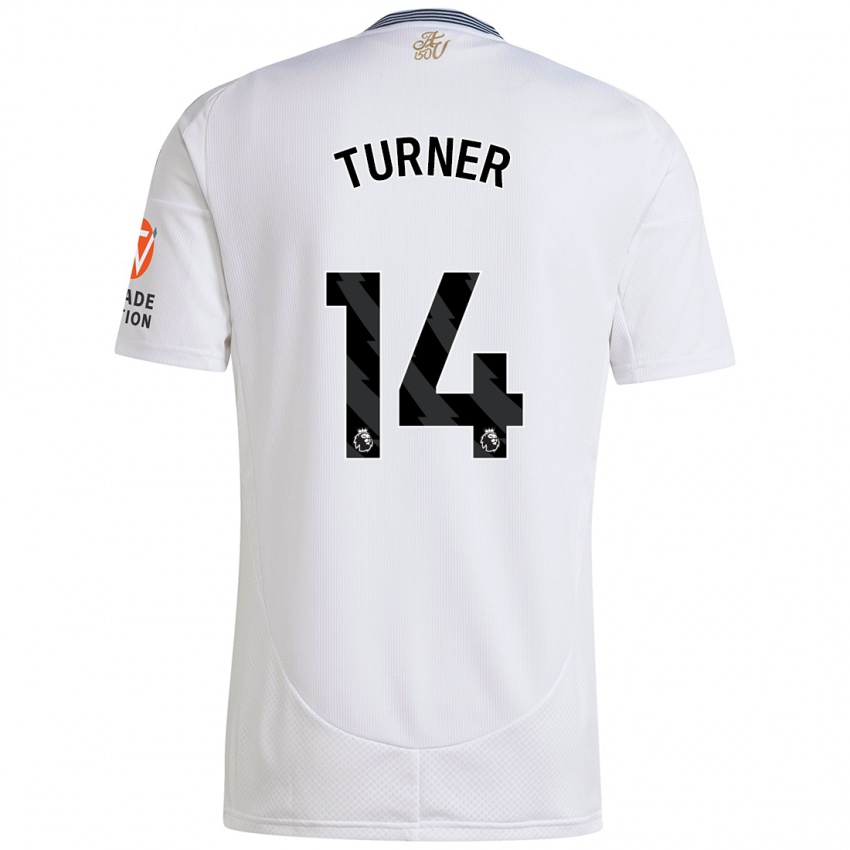 Gyermek Danielle Turner #14 Fehér Idegenbeli Jersey 2024/25 Mez Póló Ing