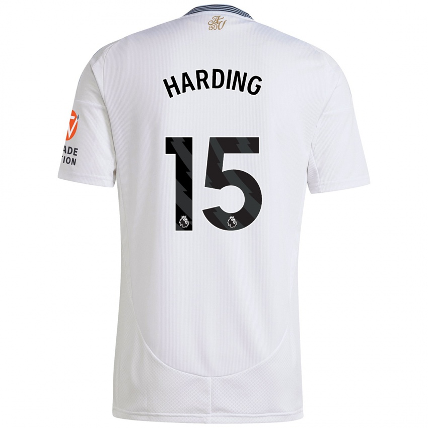 Gyermek Natasha Harding #15 Fehér Idegenbeli Jersey 2024/25 Mez Póló Ing