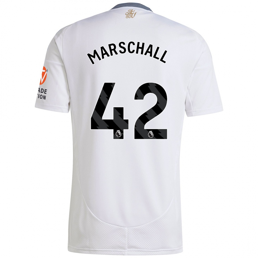 Gyermek Filip Marschall #42 Fehér Idegenbeli Jersey 2024/25 Mez Póló Ing