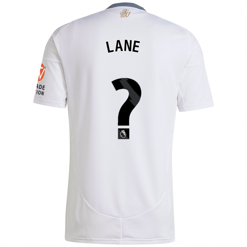 Gyermek Josh Lane #0 Fehér Idegenbeli Jersey 2024/25 Mez Póló Ing