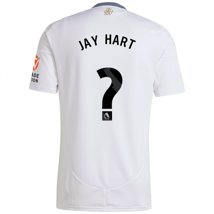 Gyermek Taylor Jay Hart #0 Fehér Idegenbeli Jersey 2024/25 Mez Póló Ing