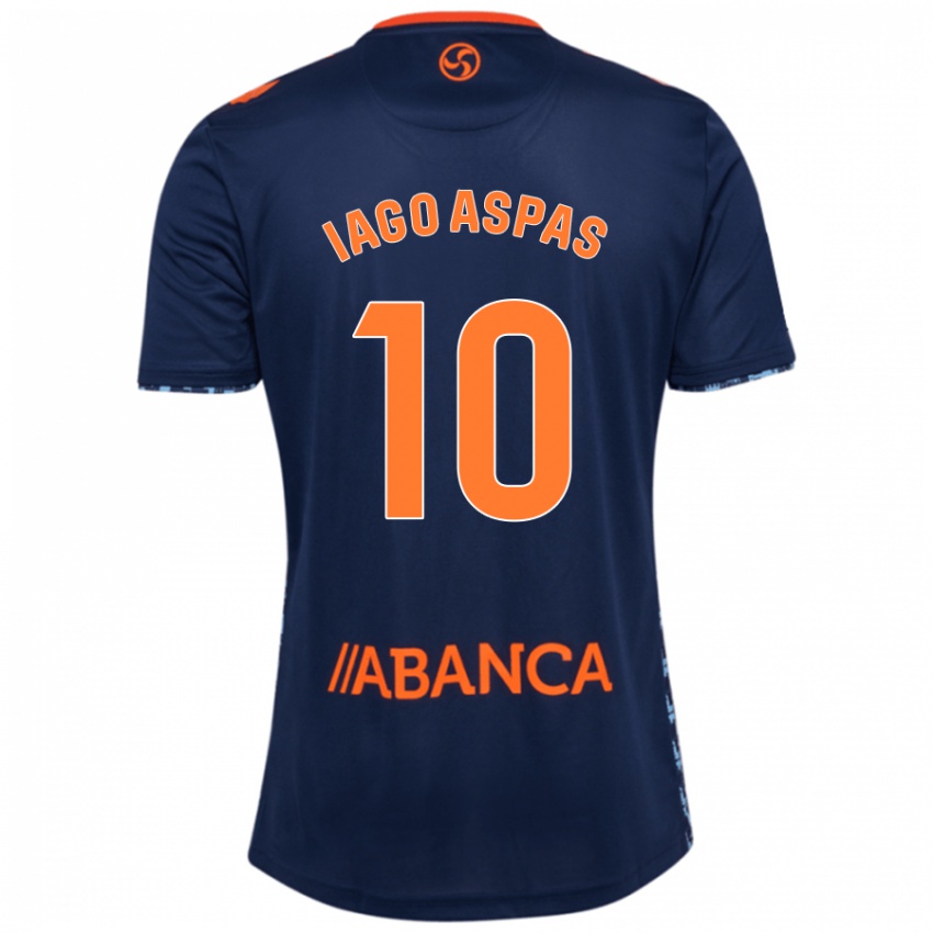 Gyermek Iago Aspas #10 Sötétkék Idegenbeli Jersey 2024/25 Mez Póló Ing