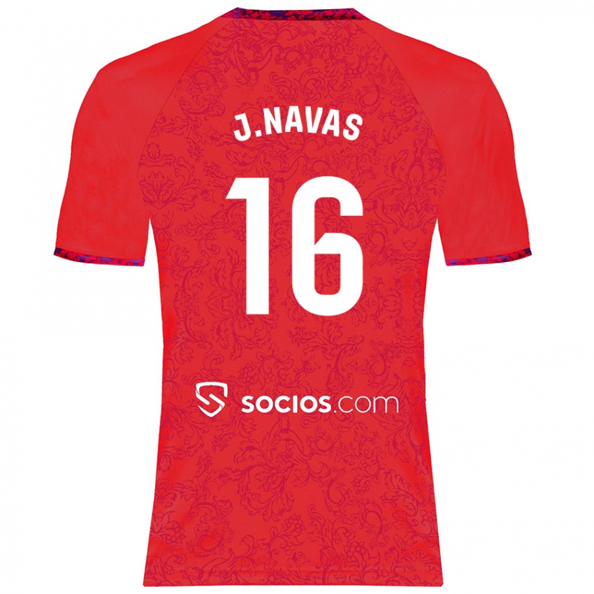 Gyermek Jesús Navas #16 Piros Idegenbeli Jersey 2024/25 Mez Póló Ing