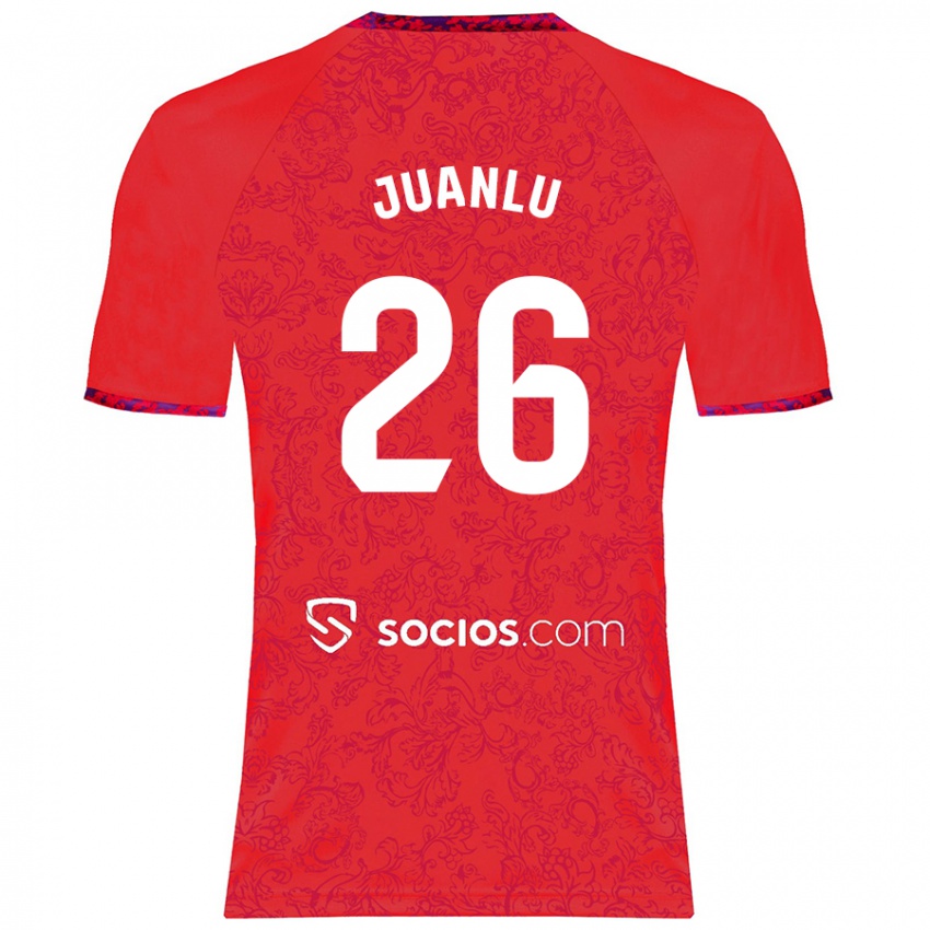 Gyermek Juanlu Sánchez #26 Piros Idegenbeli Jersey 2024/25 Mez Póló Ing