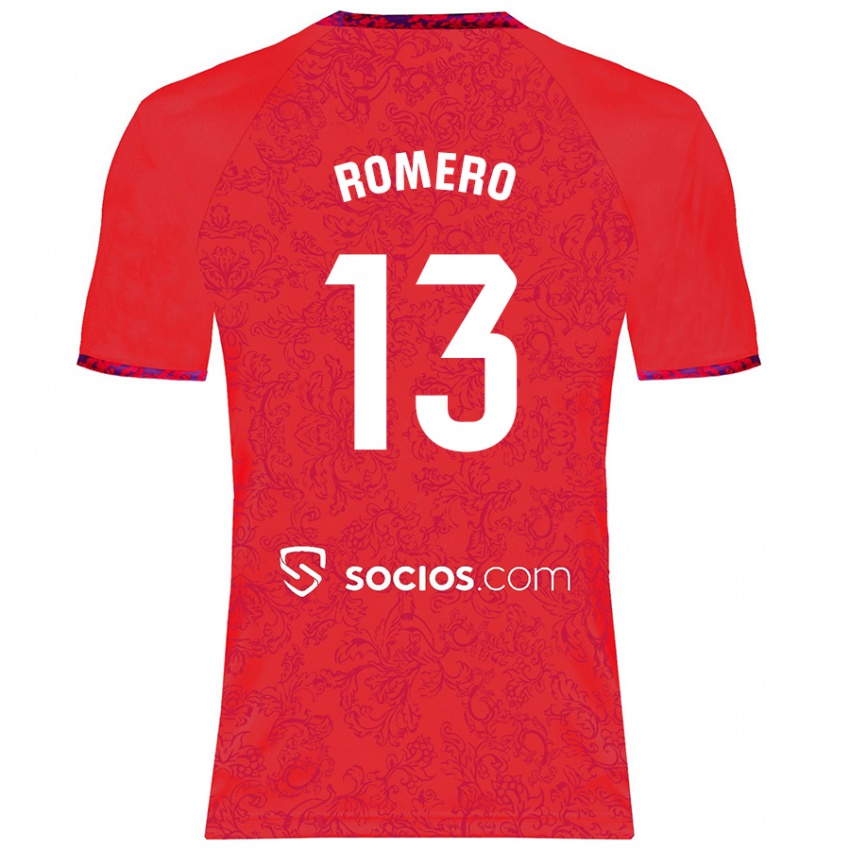 Gyermek Rafael Romero #13 Piros Idegenbeli Jersey 2024/25 Mez Póló Ing