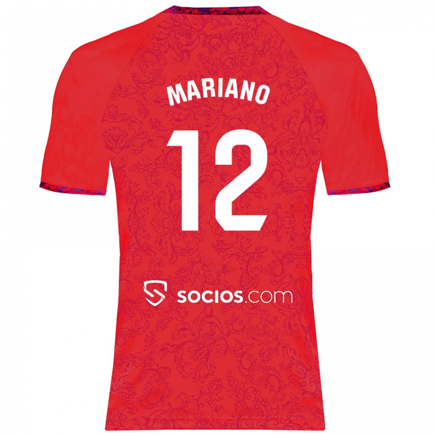 Gyermek Mariano Diaz #12 Piros Idegenbeli Jersey 2024/25 Mez Póló Ing