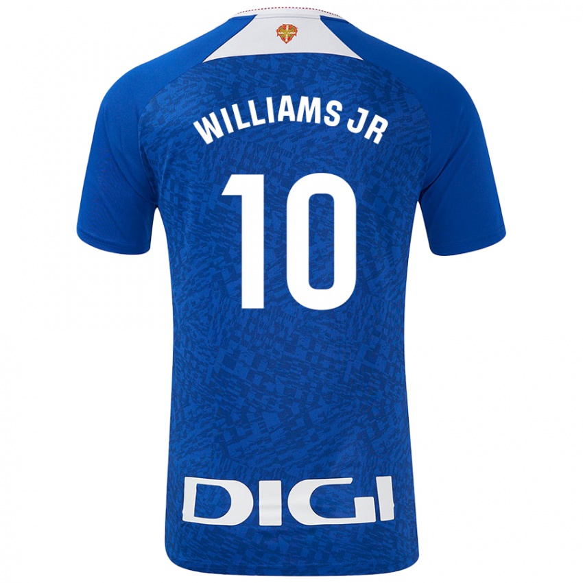 Gyermek Nico Williams #10 Királykék Idegenbeli Jersey 2024/25 Mez Póló Ing