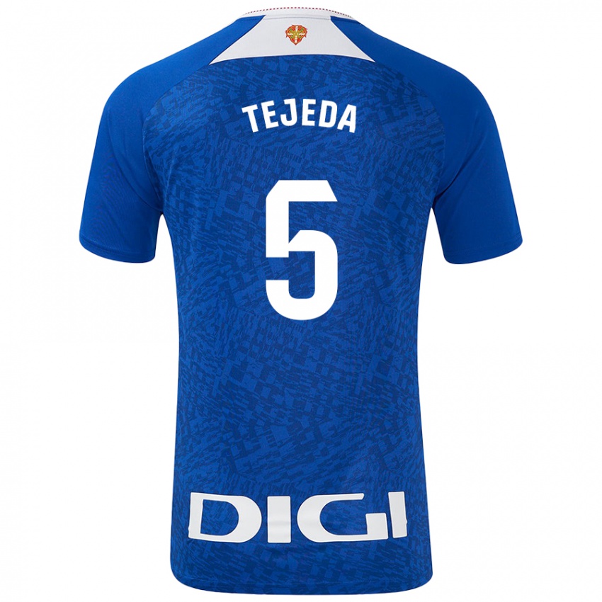 Gyermek Diego Tejeda #5 Királykék Idegenbeli Jersey 2024/25 Mez Póló Ing