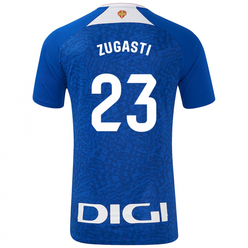 Gyermek Patricia Zugasti Oses #23 Királykék Idegenbeli Jersey 2024/25 Mez Póló Ing