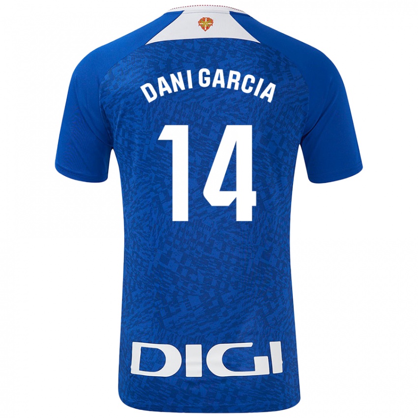 Gyermek Dani García #14 Királykék Idegenbeli Jersey 2024/25 Mez Póló Ing