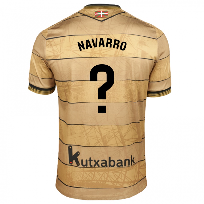 Gyermek Robert Navarro #0 Barna Idegenbeli Jersey 2024/25 Mez Póló Ing