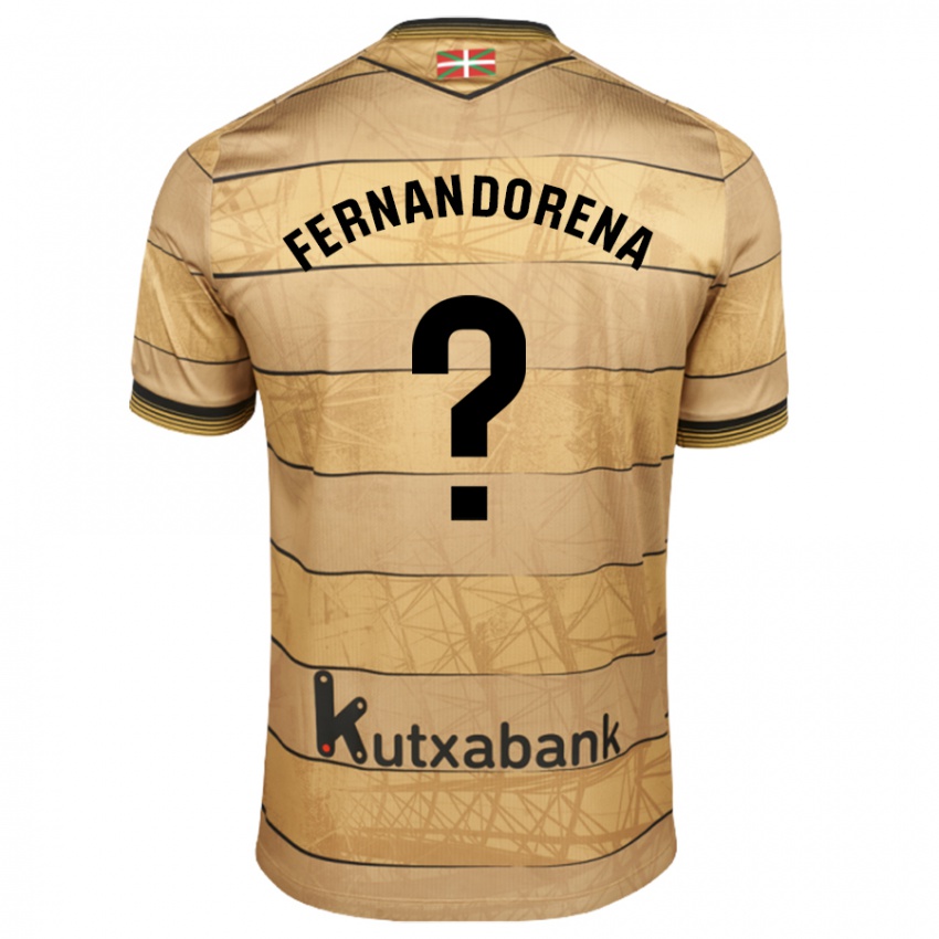 Gyermek Alex Fernandorena #0 Barna Idegenbeli Jersey 2024/25 Mez Póló Ing