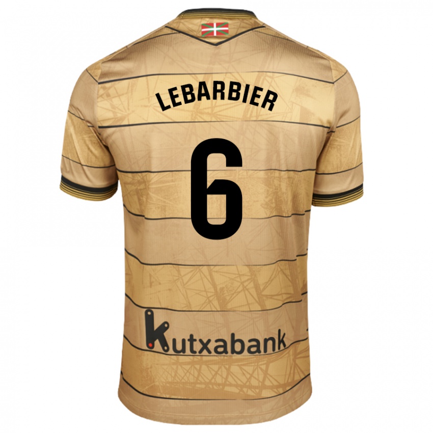 Gyermek Alex Lebarbier #6 Barna Idegenbeli Jersey 2024/25 Mez Póló Ing