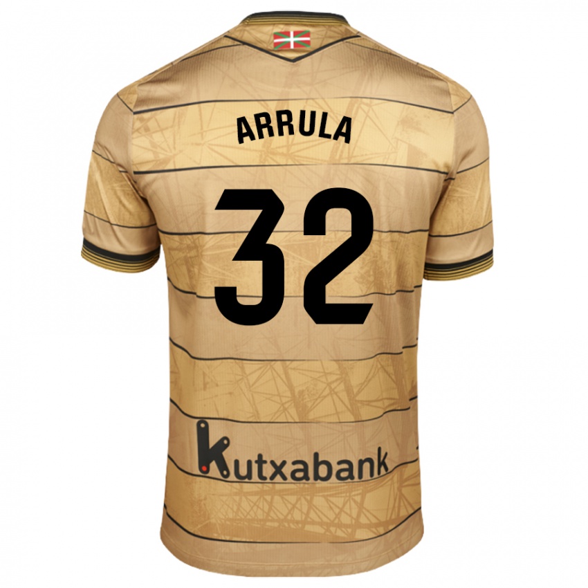 Gyermek Julia Arrula #32 Barna Idegenbeli Jersey 2024/25 Mez Póló Ing