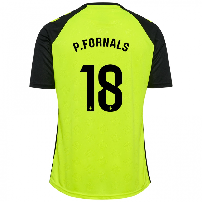 Gyermek Pablo Fornals #18 Fluoreszkáló Sárga Fekete Idegenbeli Jersey 2024/25 Mez Póló Ing